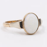 Anello vintage in oro giallo 9k con opale, anni '70