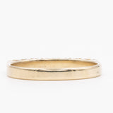 Anello vintage a riviera in oro giallo 14k con diamanti (0,22ctw), anni '70