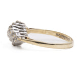 Anello vintage in oro giallo 9k con diamanti (0,20ctw)