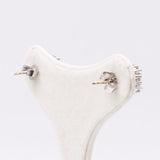 Orecchini in oro bianco 18k e diamanti (0,92ctw), anni '70