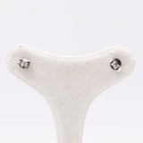 Orecchini in oro bianco 18k e diamanti (0,92ctw), anni '70