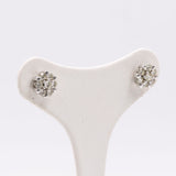 Orecchini vintage in oro bianco 14k con diamanti (1ctw)