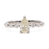 ANELLO IN PLATINO 900 CON DIAMANTE A GOCCIA (1.18CTW)