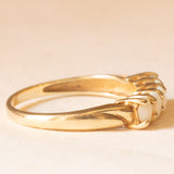 Veretta vintage in oro giallo 9K con opali (0.60ctw ca.), anni ‘70