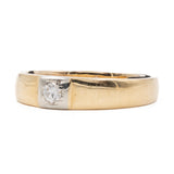 ANELLO IN ORO GIALLO 18K CON DIAMANTE DI TAGLIO BRILLANTE