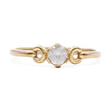 ANELLO IN ORO GIALLO 8K CON SPINELLO SINTETICO