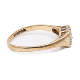 Anello vintage in oro giallo 9k con diamanti (0,24ctw)