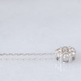Collana vintage in oro bianco 10K con diamanti (0.20ctw)