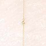 Collana vintage in oro giallo 9K con ametista (0.25ct ca.) e diamanti, anni ‘70/‘80 ca.