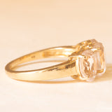 Trilogy vintage in oro giallo 9K con quarzi rosa (3.60ctw ca.), anno 2011