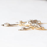Collier Art Déco in oro giallo e bianco 18K con diamanti di taglio brillante e di taglio vecchia miniera (0.45ctw ca.), anni ‘20/‘30