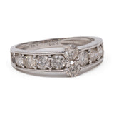 Anello vintage in platino con diamanti (1ctw)