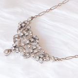 Collier Art Nouveau in oro bianco 14K con diamanti (0.90ctw ca.), anni ‘10/‘20