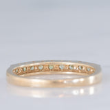 Veretta vintage in oro giallo 9K con peridoti (0.40ctw ca.), anni ‘70/‘80