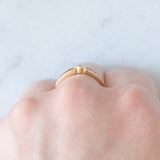 Tre anelli vintage in oro giallo 14K con rubini/smeraldi/zaffiri e diamanti, anni ‘70