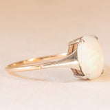 Anello Art Déco in oro giallo e bianco 9K con opale (1.40ct ca.), anni ‘30