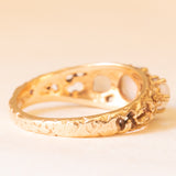 Trilogy vintage in oro giallo 9K con opali (0.60ctw ca.), anno 1974