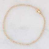 Tennis vintage in oro giallo 14K con diamanti di taglio brillante (1.80ctw ca.), anni ‘90/anni ‘2000