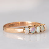 Veretta antica in oro giallo 9K con opali (0.20ctw ca.), anni ‘10/‘20