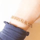 Braccialetto vintage in oro giallo 9K, anni ‘60