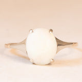 Anello Art Déco in oro giallo e bianco 9K con opale (1.40ct ca.), anni ‘30