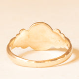 Anello vintage da sigillo in oro giallo 9K, anno 1974