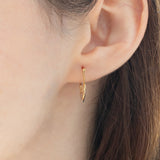 Orecchini Claddagh vintage in oro giallo e bianco 9K