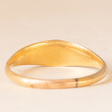 Anello antico in oro giallo 18K con turchesi e perline, anni ‘10