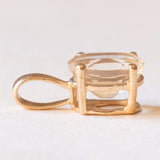 Ciondolo vintage in oro giallo 10K con eliodoro (1.80ct ca.), anni ‘70