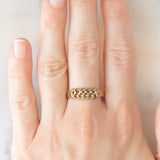 Anello “keeper” vintage in oro giallo 9K
