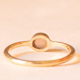 Solitario vintage in oro giallo 9K con opale (0.15ct ca.), anno 1978