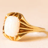 Anello vintage in oro giallo 14K con opale (1.20ct ca.), anni ‘70