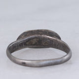 Anello medievale in argento con incisioni, XI/XIV secolo d.C.