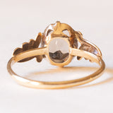 Anello vintage in oro giallo 9K con quarzo fumé (1.90ct ca.), anno 1979