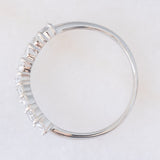 Anello a “V” in platino con diamanti di taglio brillante (0.50ctw), anni ‘80