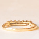 Veretta vintage in oro giallo 9K con diamanti (0.18ctw ca.), anni ‘70