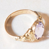 Anello antico in oro giallo 14K con ametista (2.30ct ca.), seconda metà dell’800