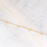 Collier vintage in oro giallo 18K con diamanti di taglio brillante (1ctw ca.), anni ‘70
