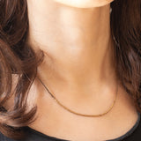 Catenina vintage con maglia a “S” in oro giallo 9K