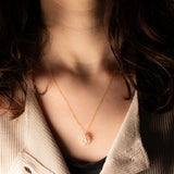 Collana vintage in oro giallo 18K con diamanti (1.15ctw), anni ‘90