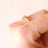 Trilogy gypsy vintage in oro giallo 9K con diamanti (0.02ctw ca.), anni ‘50