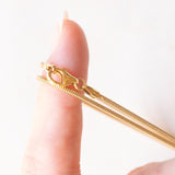 Catenina vintage con maglia a serpente in oro giallo 14K
