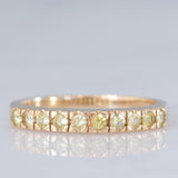 Veretta vintage in oro giallo 9K con peridoti (0.40ctw ca.), anni ‘70/‘80