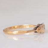 Solitario antico in oro giallo 9K con diamante, anni ‘10