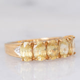 Veretta in oro giallo 9K con sfene (2.18ctw ca.) e zirconi bianchi
