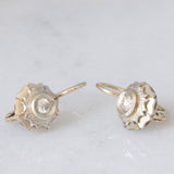 Orecchini Art Déco in oro bianco 18K con diamanti di taglio brillante (0.30ctw ca.), anni ‘30/‘40