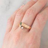 Toi et Moi antico in oro giallo 18K con paste di vetro, anni ‘10
