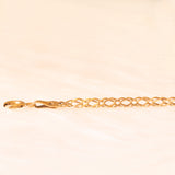 Braccialetto morbido vintage in oro giallo 9K