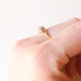 Trilogy bypass antico in oro giallo e bianco 15K con diamanti (0.12ctw ca.), anni ‘20