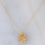 Collana vintage in oro giallo 18K con diamanti (1.15ctw), anni ‘90